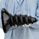 9.05in 11.22in Black Oversized Screw Giant PVC Penis Anal Plug Wide Dildo