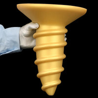 9.05in 11.22in Gold Silicone Screw Giant Penis Anal Plug Thick Fisting Dildo