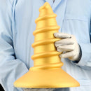 9.05in 11.22in Gold Silicone Screw Giant Penis Anal Plug Thick Fisting Dildo