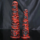 9.05in 11.41in Silicone Soft Monster Skull Big Thick Creature Dildo For Clit