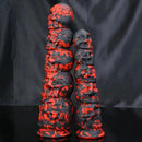 9.05in 11.41in Silicone Soft Monster Skull Big Thick Creature Dildo For Clit