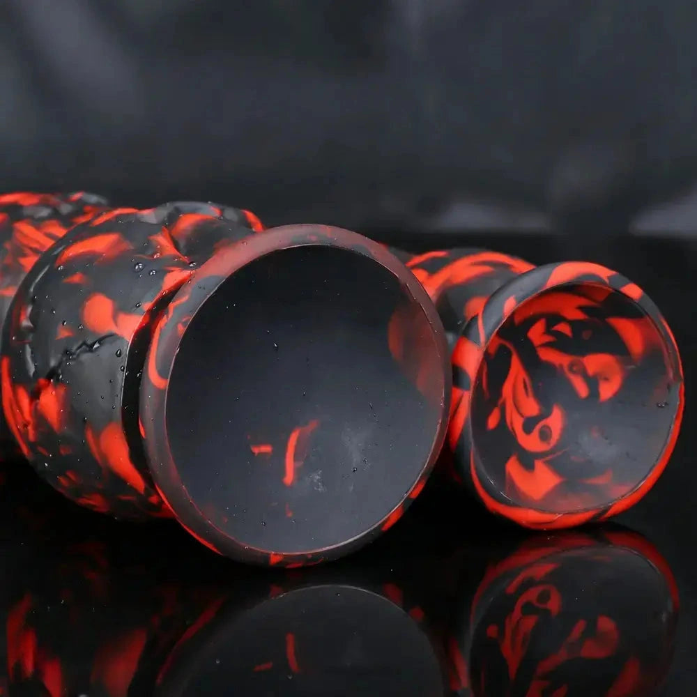 9.05in 11.41in Silicone Soft Monster Skull Big Thick Creature Dildo For Clit