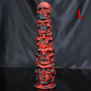 9.05in 11.41in Silicone Soft Monster Skull Big Thick Creature Dildo For Clit