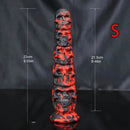 9.05in 11.41in Silicone Soft Monster Skull Big Thick Creature Dildo For Clit