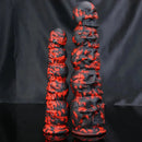 9.05in 11.41in Silicone Soft Monster Skull Big Thick Creature Dildo For Clit