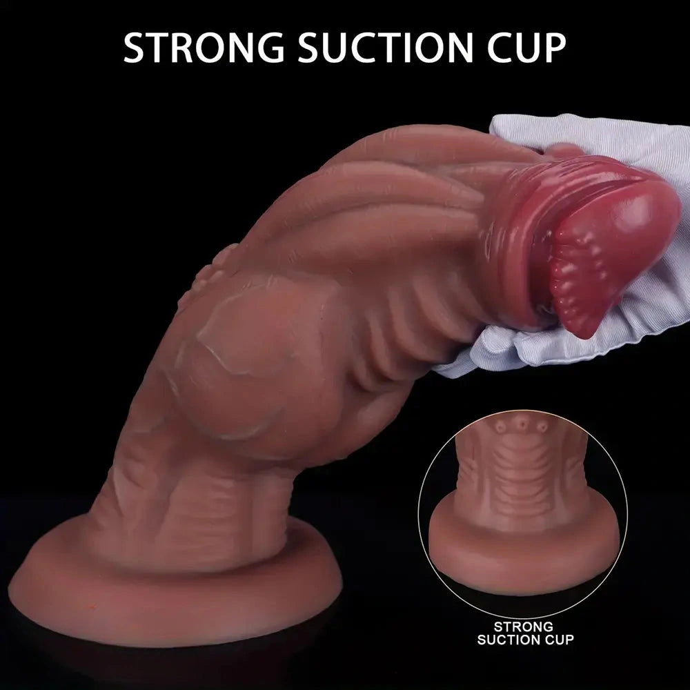 9.05in 9.44in 10.23in 11.61in 12.59in G-Spot Tentacle Knot Fantasy Dildo