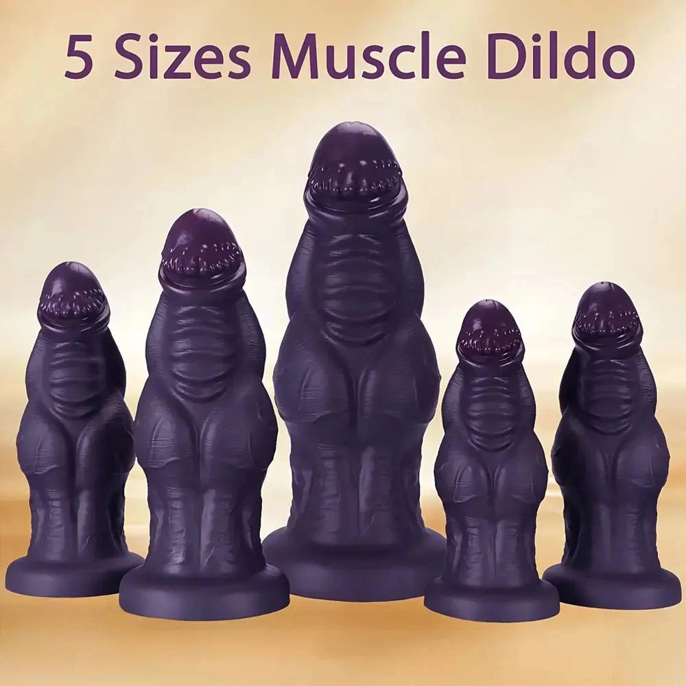 9.05in 9.44in 10.23in 11.61in 12.59in G-Spot Tentacle Knot Fantasy Dildo