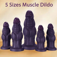 9.05in 9.44in 10.23in 11.61in 12.59in G-Spot Tentacle Knot Fantasy Dildo