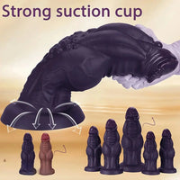 9.05in 9.44in 10.23in 11.61in 12.59in G-Spot Tentacle Knot Fantasy Dildo