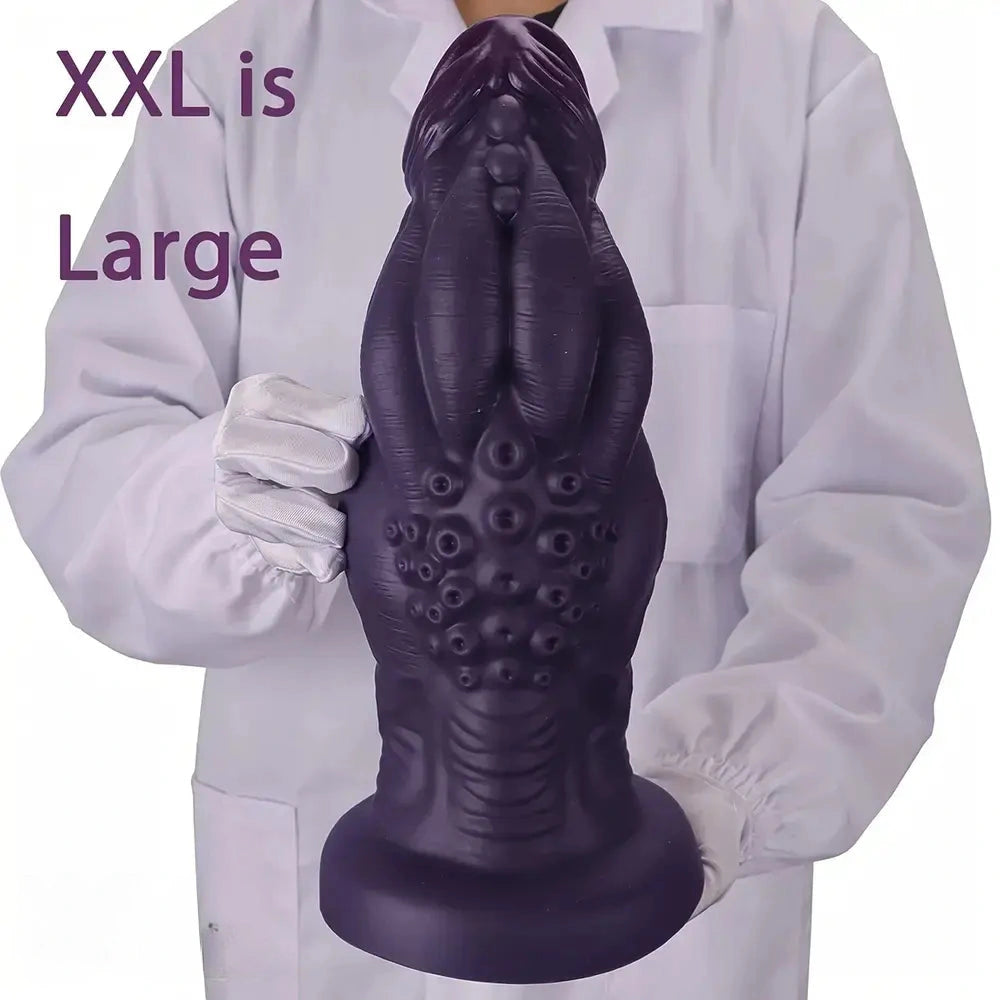 9.05in 9.44in 10.23in 11.61in 12.59in G-Spot Tentacle Knot Fantasy Dildo