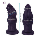 9.05in 9.44in 10.23in 11.61in 12.59in G-Spot Tentacle Knot Fantasy Dildo