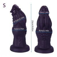 9.05in 9.44in 10.23in 11.61in 12.59in G-Spot Tentacle Knot Fantasy Dildo