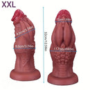 9.05in 9.44in 10.23in 11.61in 12.59in G-Spot Tentacle Knot Fantasy Dildo