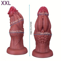 9.05in 9.44in 10.23in 11.61in 12.59in G-Spot Tentacle Knot Fantasy Dildo