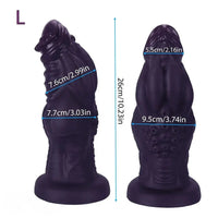 9.05in 9.44in 10.23in 11.61in 12.59in G-Spot Tentacle Knot Fantasy Dildo