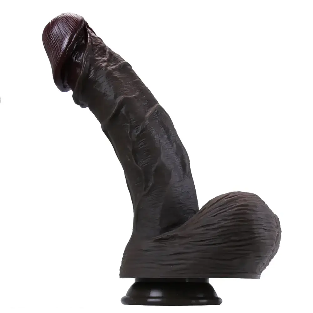 9.05in 9.84in 11.42in 12.6in Realistic Large Soft Silicone Penis Dildo