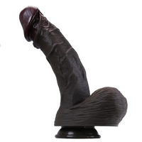 9.05in 9.84in 11.42in 12.6in Realistic Large Soft Silicone Penis Dildo