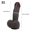 9.05in 9.84in 11.42in 12.6in Realistic Large Soft Silicone Penis Dildo