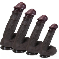 9.05in 9.84in 11.42in 12.6in Realistic Large Soft Silicone Penis Dildo