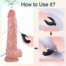 9.05in Big Skin Ejaculating Dildo Suction Cup Anal Sex Toy For Women
