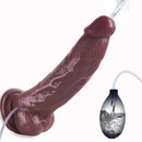 9.05in Big Skin Ejaculating Dildo Suction Cup Anal Sex Toy For Women