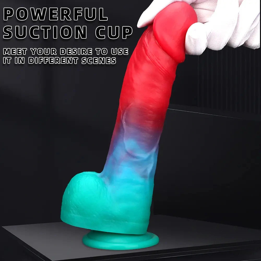9.05in Big Smart Heating Thrusting Vibrating Remote Control Dildo