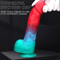 9.05in Big Smart Heating Thrusting Vibrating Remote Control Dildo