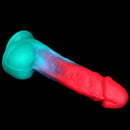 9.05in Big Smart Heating Thrusting Vibrating Remote Control Dildo