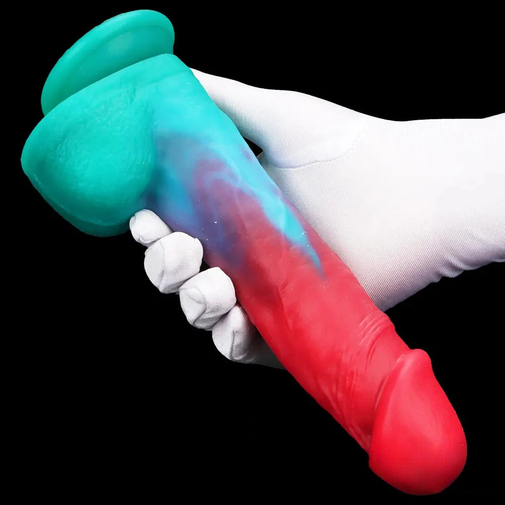 9.05in Big Smart Heating Thrusting Vibrating Remote Control Dildo