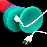 9.05in Big Smart Heating Thrusting Vibrating Remote Control Dildo