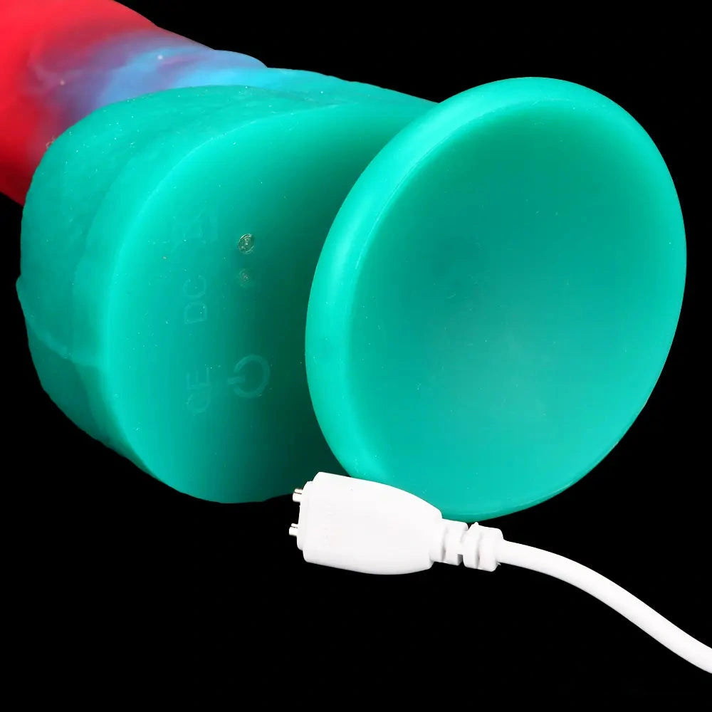 9.05in Big Smart Heating Thrusting Vibrating Remote Control Dildo