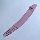 9.05in Crystal Glass Big Dildo Double Sided Penetration Love Sex Toy