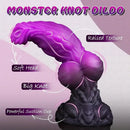 9.05in Double Egg Monster Knot Silicone Soft Fantasy Women Dildo