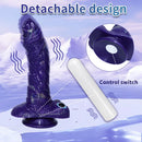 9.05in Dragon Scale Armor Animal Vibrating Dildo With Tapered Head