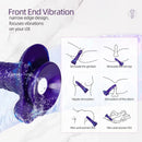 9.05in Dragon Scale Armor Animal Vibrating Dildo With Tapered Head
