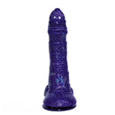 9.05in Dragon Scale Armor Animal Vibrating Dildo With Tapered Head