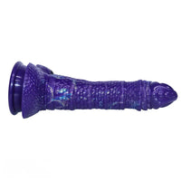 9.05in Dragon Scale Armor Animal Vibrating Dildo With Tapered Head