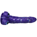 9.05in Dragon Scale Armor Animal Vibrating Dildo With Tapered Head
