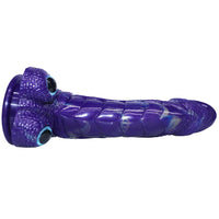 9.05in Dragon Scale Armor Animal Vibrating Dildo With Tapered Head