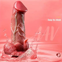 9.05in Dragon Vibrating Thrusting Big Silicone Soft Dildo Adult Toy
