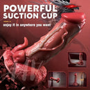9.05in Dragon Vibrating Thrusting Big Silicone Soft Dildo Adult Toy