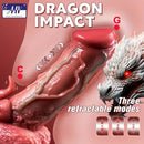 9.05in Dragon Vibrating Thrusting Big Silicone Soft Dildo Adult Toy