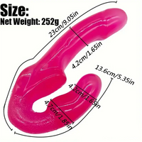 9.05in Dual Heads Strapless Strapon Dildo For Couples Lesbian Sex