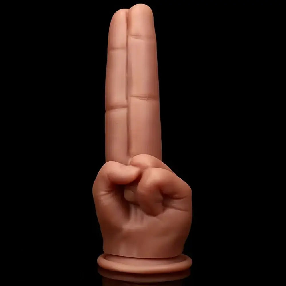 9.05in Finger Silicone Dildo Fantasy Cock For Female Manual Masturbation