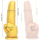 9.05in Finger Silicone Dildo Fantasy Cock For Female Manual Masturbation