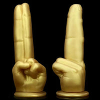 9.05in Finger Silicone Dildo Fantasy Cock For Female Manual Masturbation