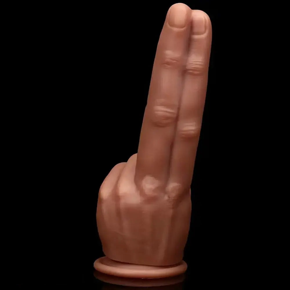 9.05in Finger Silicone Dildo Fantasy Cock For Female Manual Masturbation