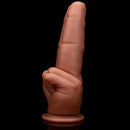 9.05in Finger Silicone Dildo Fantasy Cock For Female Manual Masturbation