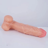 9.05in Flesh Real Feeling Skin Big Dildo Adult Sex Toy For Women Men