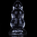 9.05in Giant TPE Beads Transparent Jelly Soft Big Female Dildo